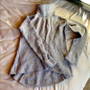 Sweater Weather Gray Knit Turtle Neck Sweater